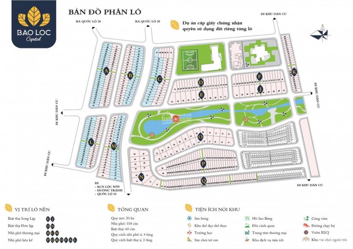 Bán gấp một số lô đất dự án Bảo Lộc Capital, phường Lộc Sơn, Tp Bảo Lộc