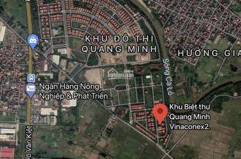 Bán 2 lô đất nền biệt thự Vinaconex 2 Quang Minh, Mê Linh, Hà Nội giá hợp lý