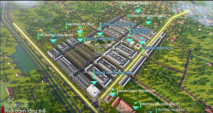 Bán lô đất rẻ nhất khu đô thị Mạnh Hùng Green City