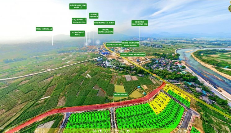 Đầu tư đất nền trung tâm thị xã Nghĩa Lộ, Yên Bái, sổ đỏ trao tay, giá 1 tỷ/lô, 0982080581