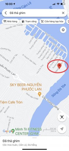 Bán đất biệt thự Nguyễn Đình Thi 525m2 thuộc đảo vip giá siêu rẻ view sông thuộc Hòa Xuân, Cẩm Lệ