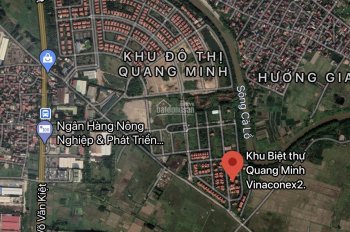 Giá đầu tư đường 20m nền biệt thự Quang Minh - Vinaconex2 KĐT Quang Minh - Mê Linh - HN, 0967522585