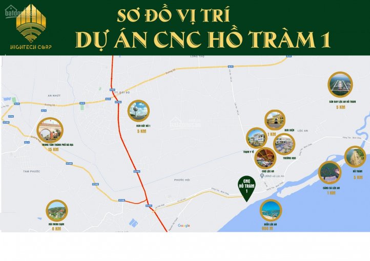 Đất nền ven biển Hồ Tràm xã Lộc An, huyện Đất Đỏ