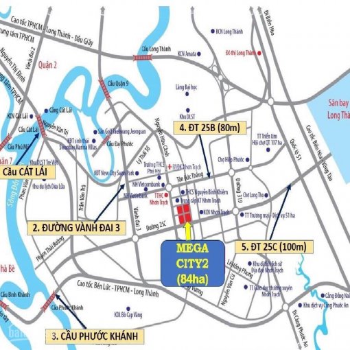 Bán đất dự án Mega City 2, mặt tiền 25C kết nối sân bay Long Thành, giá rẻ nhất cho khách hàng