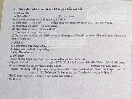 Đất nền dự án Thuận Việt, khu phố Đông, Cát Lái, q.2. DT: 170m2 giá 55tr/m2, LH 0903652452