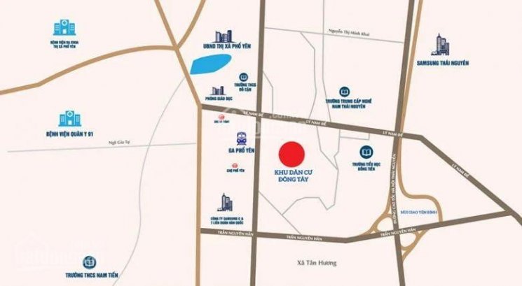 Ra mắt dự án KDC Đông Tây (Phổ Yên New City) tại Phổ Yên Thái Nguyên, chỉ 1. X tỷ, giá đầu tư