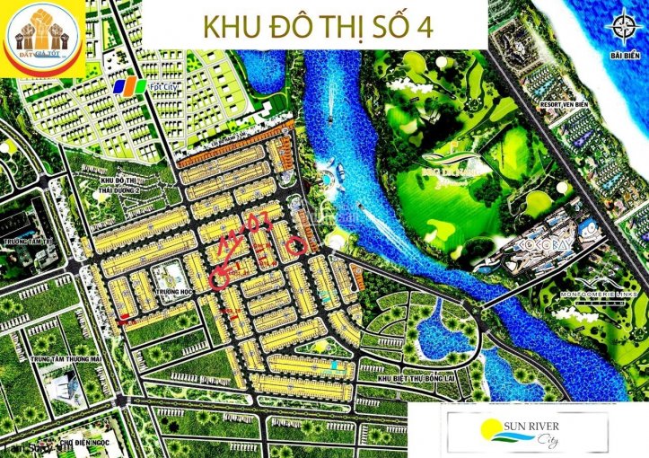 Lô đất khu đô thị số 4 bên FPT City sông Cổ Cò, đường lớn 22m5