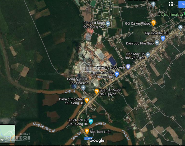 Bán đất khu QH SKC 5ha, 6 tỷ/ha Xã Vĩnh Hòa, H Phú Giáo, T Bình Dương. gần nhiều xưởng ván gỗ, gạch