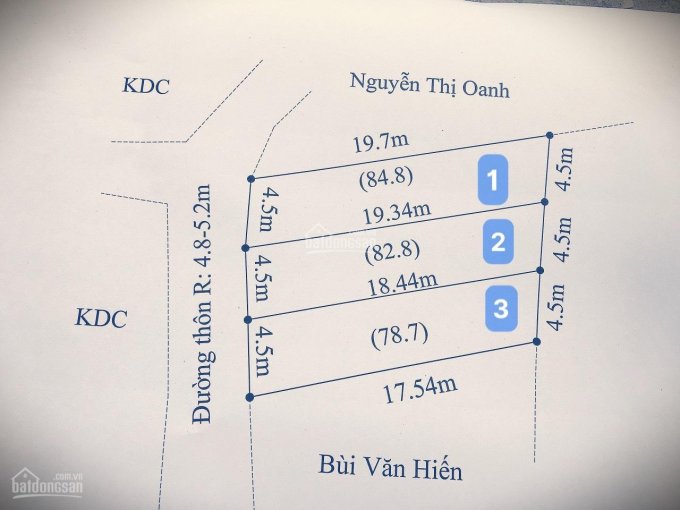 Bán 3 lô đất rẻ xã lại xuân thủy nguyên hp