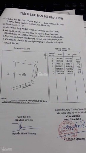 7.350m2 Diên Đồng, 3 MT đường. Hiện trạng bê tông 8m, bám đường 100m, giá nét cho khách phân lô