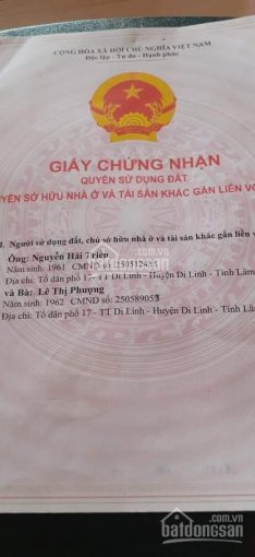 Chủ gửi bán lô đất 7124m2 Di Linh. LH: 0854717170