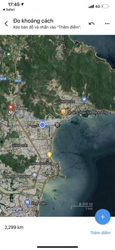 Bán lô đất hẻm 4m ô tô Vĩnh Hải Nha Trang, 5 phút ra biển 800 triệu