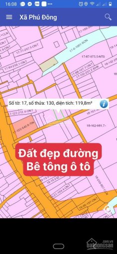 Bán đất lô Phú Đông giá rẻ, đường ô tô đi thoải mái. Đường ô tô đi thoải mái.