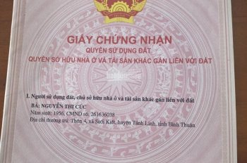 Chính chủ bán đất rẫy cao su Suối Kiết - Tánh Linh - Bình Thuận