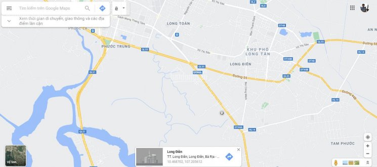Bán đất thị trấn Long Điền (Tỉnh lộ 44A) - 139.4m2, giá 11 triệu/m2