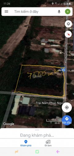Bán lô đất góc 2MT Bàu Lách, xã Phạm Văn Cội, Củ Chi. DT 75x100m (300m2 TC), giá 320tr/m ngang