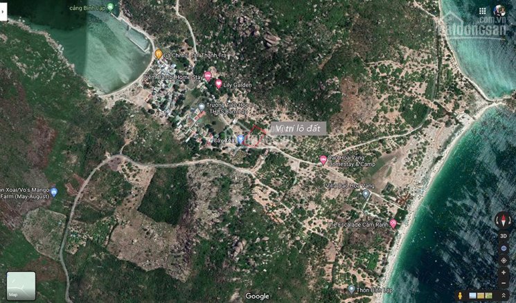 Bán đất gần biển vịnh Cam Ranh - thuộc bán đảo Bình Lập