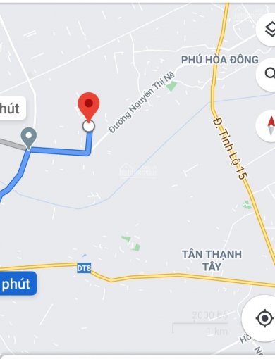 Bán đất Xã Phú Hòa Đông, Huyện Củ Chi, hai mặt tiền giá 1,6 tỷ