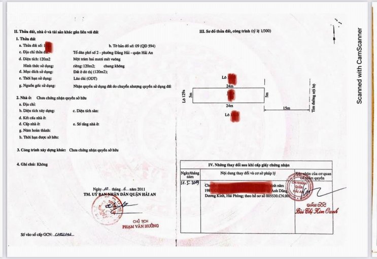 Bán lô đất TĐC Đồng Dứa, quận Hải An, Hải Phòng, diện tích 120m2 hướng Đông