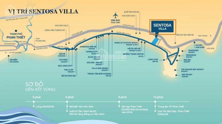 Chính chủ cần bán một số nền dự án Sentosa Villa Mũi Né giá rẻ &view đồi dãy 2 khu 2 chỉ 12tr/m2