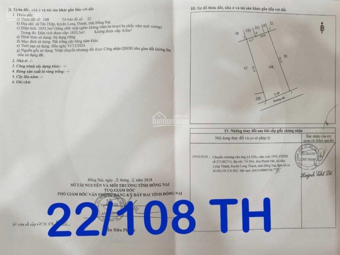 Hàng độc quyền rẻ nhất khu bàn cờ hiện hữu xã Tân Hiệp, Long Thành, đất ONT