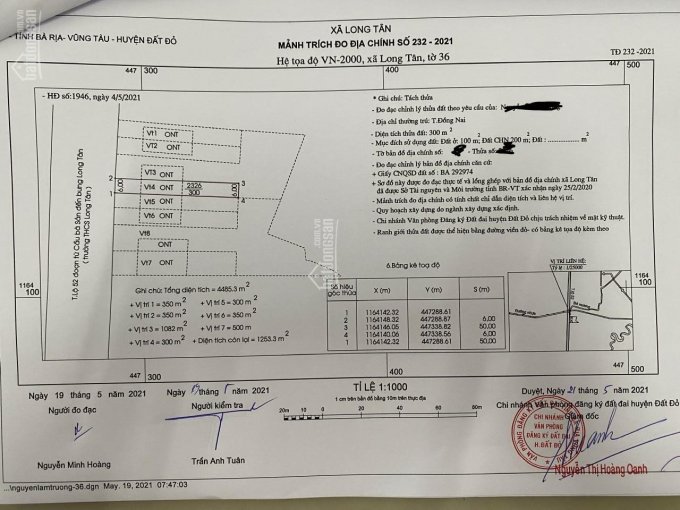 Bán lô đất mặt tiền đường nhựa Tỉnh Lộ 52, giá chỉ 6,5tr/m2, Lh: 0976048232 Duy Hạnh