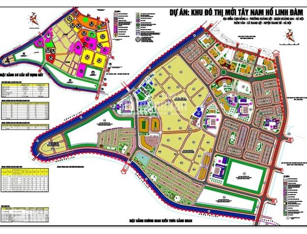 Bán lô đất liền kề DA Tây Nam Linh Đàm, 90m2, giá 70 triệu/m2