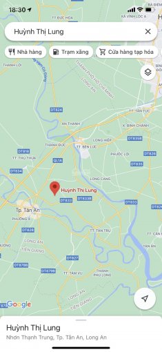 Lô đất 175m2 full thổ cư đường trước đất 2.5m bê tông, Huỳnh Thị Lung, Nhơn Thạnh Trung, Tân An