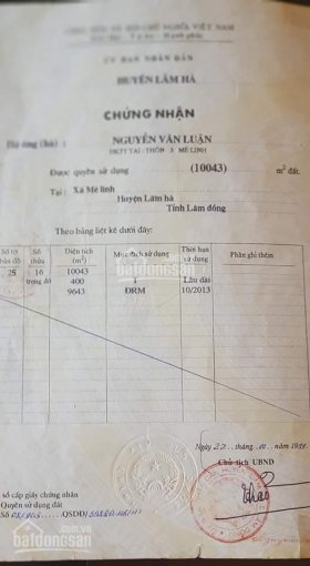 Đất vườn sổ đỏ thôn 3 Mê Linh hơn 1 hecta, 400m2 thổ cư giá 4.6 tỷ còn thương lượng