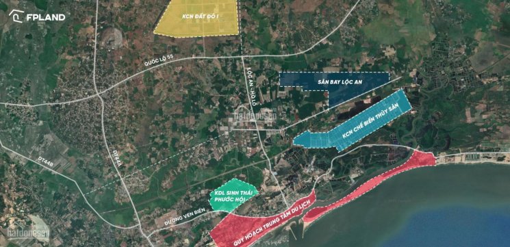 Đất DT lớn, giá mềm cho các nhà đầu tư ngay gần biển Lộc An, thích hợp kinh doanh dịch vụ du lịch