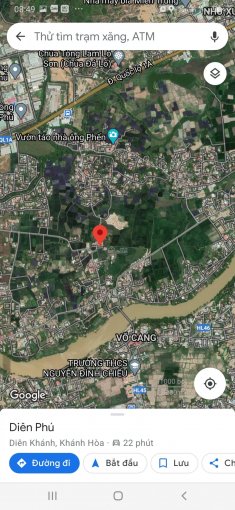Đất liền kề Diên Phú Nha Trang. Diện tích 544m², trong đó đất ở tại nông thôn 300m².