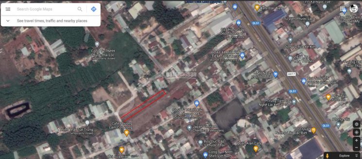 Bán đất xã Phước Thái, cách Quốc Lộ 51 chỉ 100m