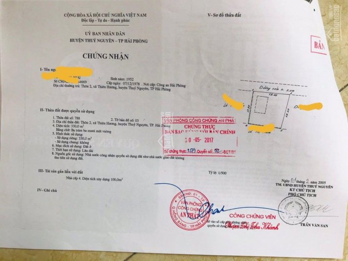 Chính chủ gửi bán lô đất 90m2 Thiên Hương, hướng Bắc