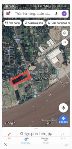 Bán đất 2 MT cảng quốc tế Tân Tập, Long An, DT 4,5ha, giá 3.3tr/m2