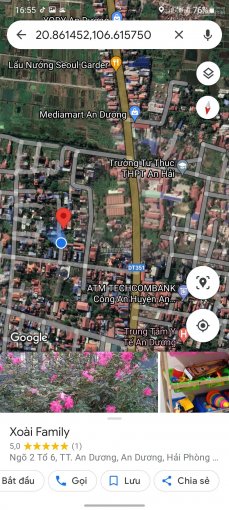 Bán đất ở gần chung cư tổ 6 thị trấn An Dương, 96m2 1,39 tỷ