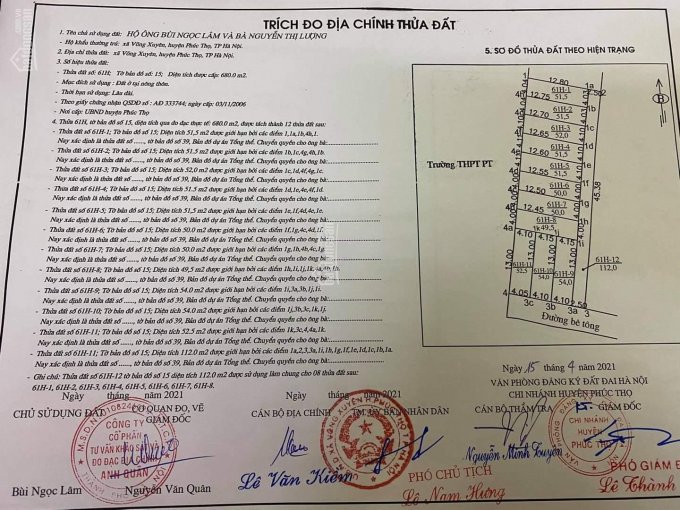 Nhỉnh 300tr là bạn đã sở hữu 1 mảnh đất thổ cư tại thị trấn Gạch Phúc Thọ