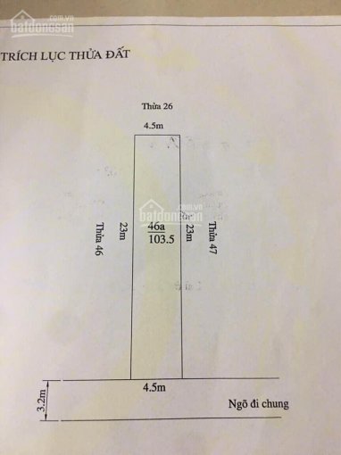 Bán nhanh lô đất mặt ngõ 9/105 Trung Hành cách đường Ngô Gia Tự 500m hướng chính Nam không lỗi lầm