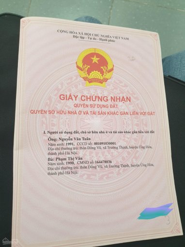 Bán đất My Dương, Thanh Mai, Thanh Oai, Hà Nội sổ đỏ chính chủ - hướng đẹp