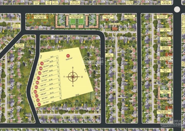 Còn 2 lô F0 trung tâm thị trấn Đất Đỏ - Đất Đỏ - Bà Rịa VT