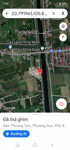 18 tr/m2 lô 3 mặt tiền đẹp nhất cầu Đồng Quan, Phượng Dực, Phú Xuyên