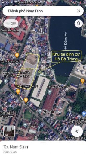 Chính chủ bán 2 lô đất 79.4m2 và 76.5m2 hồ Bà Tràng đường Nguyễn Văn Trỗi, vị trí đẹp, đường to 24m