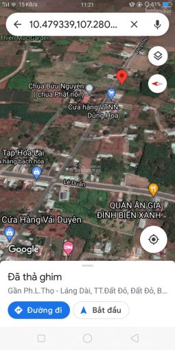 Cần bán 1118m2 đất MT Nguyễn Huệ - TT Đất Đỏ - Đất Đỏ - Bà Rịa VT, phủ hồng toàn bộ giá 5tỷ2