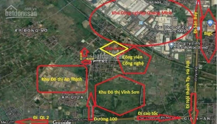 Đất giá rẻ TT Quang Minh, Mê Linh, Hà Nội