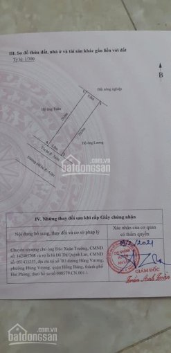 Bán lô đất duy nhất ngay chung cư Cẩm Văn, Quốc Tuấn, An Lão