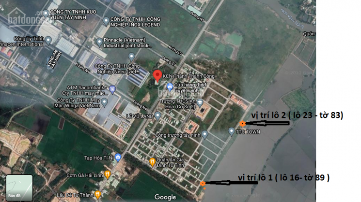 Cần tiền cưới vợ bán gấp 100m2 đất tại KCN Thành Thành Công - Trảng Bàng - Tây Ninh