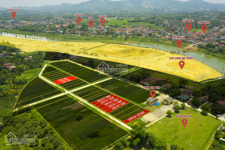 Bán đất đấu giá cầu vàng, cạnh Thanh Sơn Riverside 6 triệu/m2 (990 triệu/nền có sổ đỏ) 0981.545.333