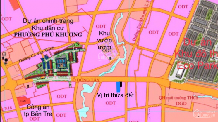 Bán đất phường Phú Khương TP Bến Tre