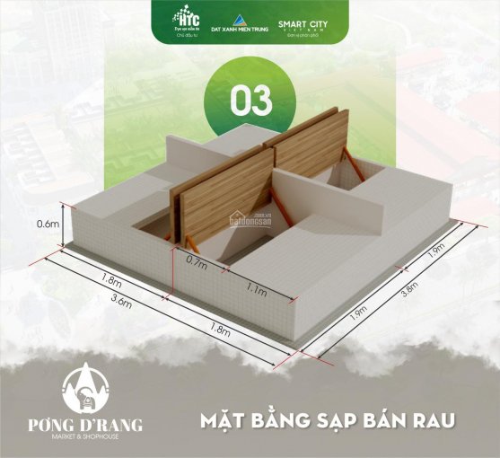 Bán kiot chợ mới Pơng Drang, giá ưu đãi cho 100 khách hàng đầu tiên, LH BQL 0905985926