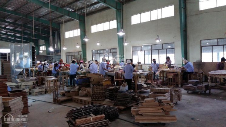 Bán xưởng 7296 m2 đang sản xuất gỗ xuất khẩu, Phú An, Bến Cát, Bình Dương