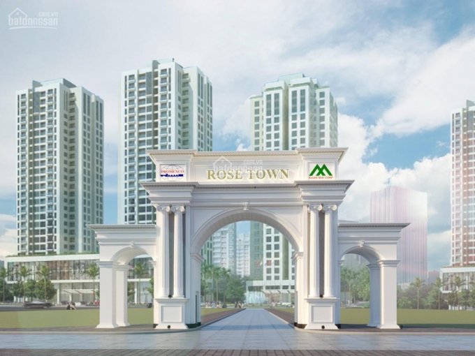 6 Căn ngoại giao cuối cùng giá rẻ - nhận nhà ở ngay - tòa DV2 - 3 Rose Town, 3PN - tư hơn 2.4tỷ